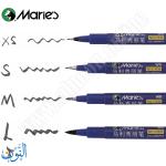 قلم فرشاة أسود للخط والتوقيع بحبر انسيابي ماريس