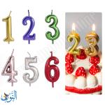 شمع شكل أرقام