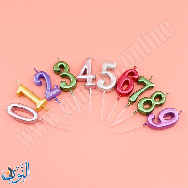 شمع شكل أرقام