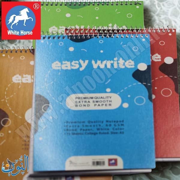 دفتر ملاحظات سلك 72 ورقة - قياس A5-