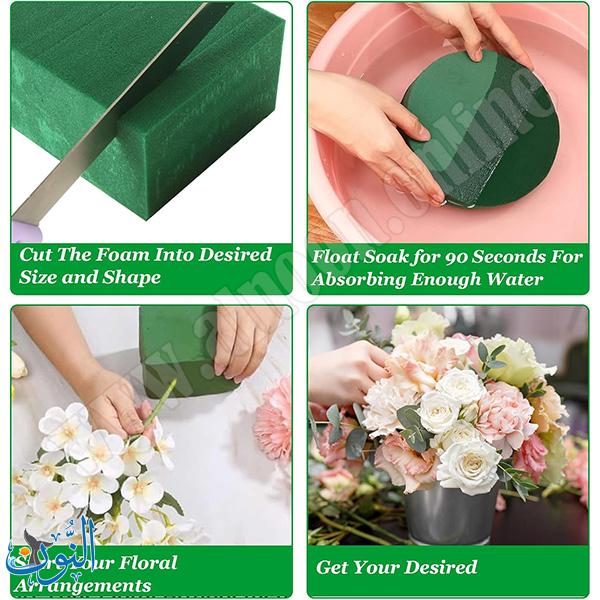 اسفنج تنسيق زهور