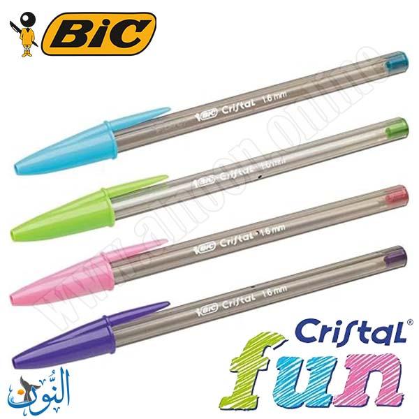 قلم حبر جاف BIC Cristal FUN 1.6mm