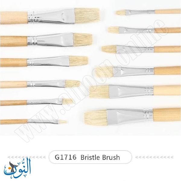 طقم 6 فراشي رسم بشعيرات صناعية متعددة الاستخدام ماريس