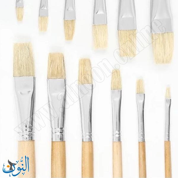 طقم 6 فراشي رسم بشعيرات صناعية متعددة الاستخدام ماريس