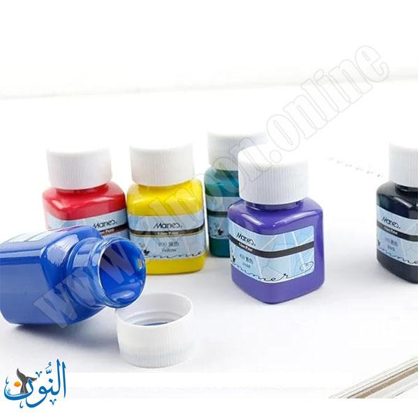 طقم الوان زجاج شفاف 30 مل ماريس