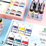 طقم الوان زجاج شفاف 30 مل ماريس