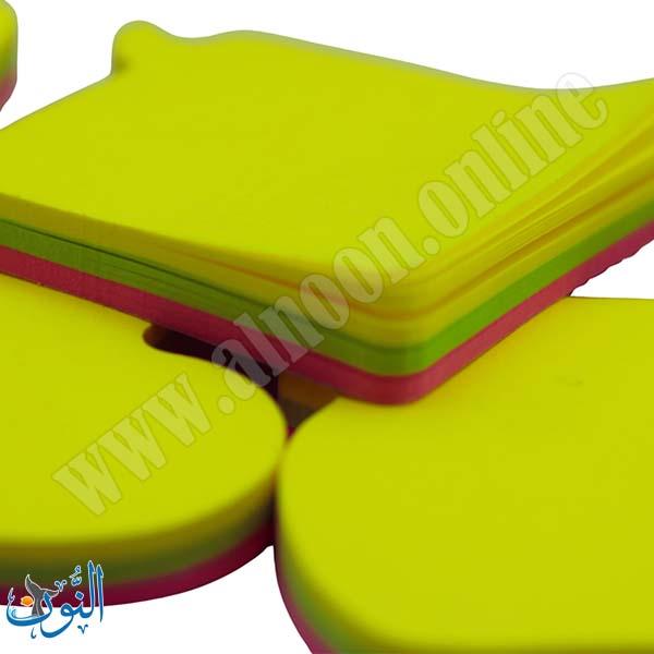 ورق ملاحظات لاصق 50 ورقة اشكال  Merry stick