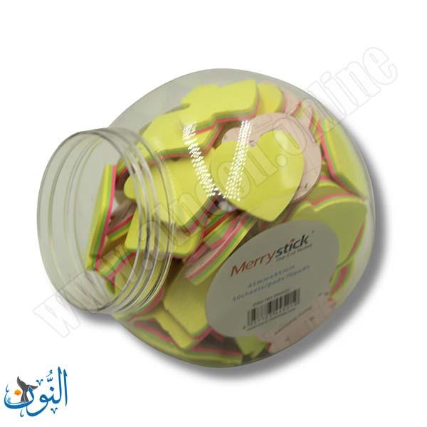 ورق ملاحظات لاصق 50 ورقة اشكال  Merry stick