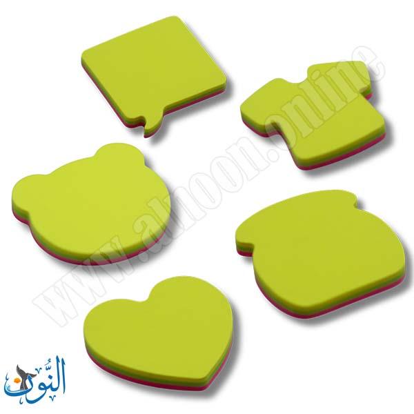 ورق ملاحظات لاصق 50 ورقة اشكال  Merry stick