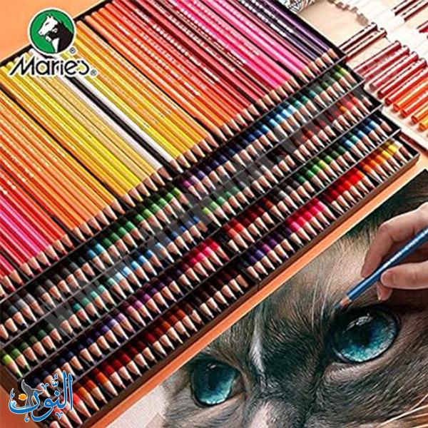 طقم الوان خشب زيتي في علبة معدنية للرسم التفصيلي ماريس