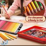 طقم الوان خشب زيتي في علبة معدنية للرسم التفصيلي ماريس