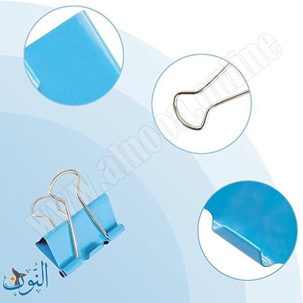 ملاقط ورق ملونة 32 ملم علبة 24 قطعة