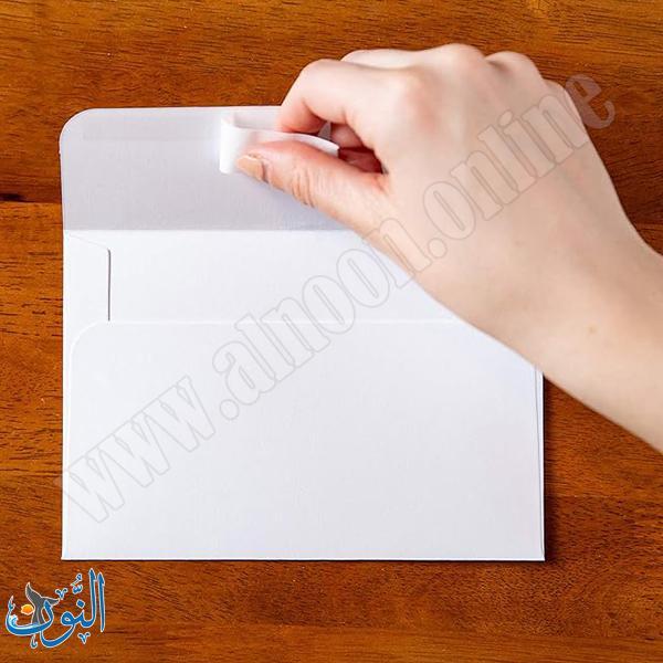 ظرف أبيض لاصق  11.4×16.2سم 80 غم