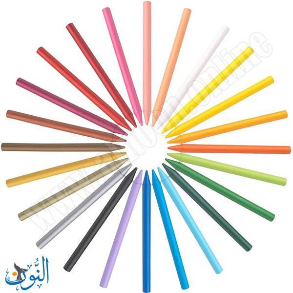 الوان شمع 18 لون BIC PLASTIDECOR