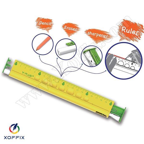 مسطرة متعددة الخيارات 30 سم Y.PLUS 4 IN 1