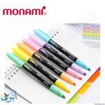 طقم 6 اقلام تحديد monami 601 Pastel