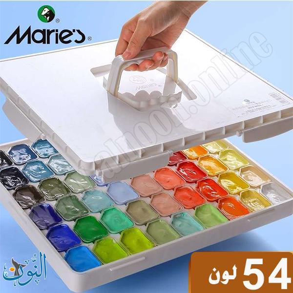 طقم الوان غواش هلامي مركّز 54 لون عبوات 30 مل ماريس