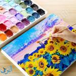 طقم الوان غواش هلامي مركّز 54 لون عبوات 30 مل ماريس