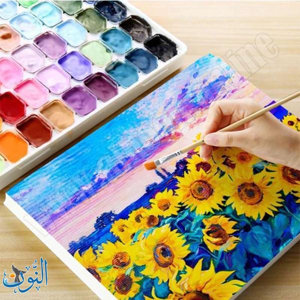 طقم الوان غواش هلامي مركّز 54 لون عبوات 30 مل ماريس