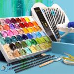 طقم الوان غواش هلامي مركّز 54 لون عبوات 30 مل ماريس