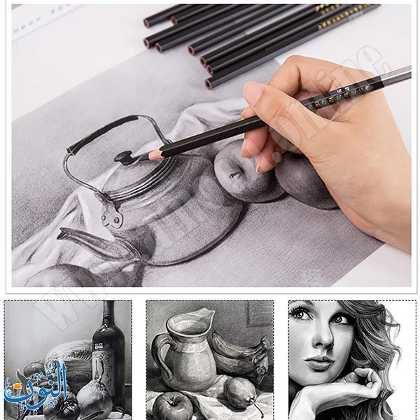 قلم فحم علبة 12 قطعة ماريس 14B