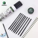 قلم فحم فني غير خشبي علبة 24 قلم للرسم والتظليل ماريس  Soft