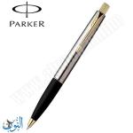 قلم حبر جاف علاقة ذهبية  PARKER FRONTIER BLK STEEL