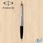 قلم حبر جاف علاقة ذهبية  PARKER FRONTIER BLK STEEL