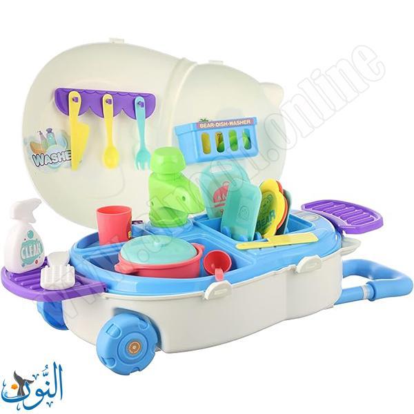 عربة غسالة الصحون للأطفال – دب المطبخ، 28 قطعة BOWA