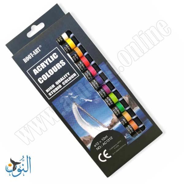 الوان اكريليك 12 مل 12 لون ROOT-ART