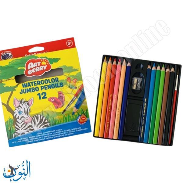 الوان خشب مائية عملاق 12 لون ErichKrause
