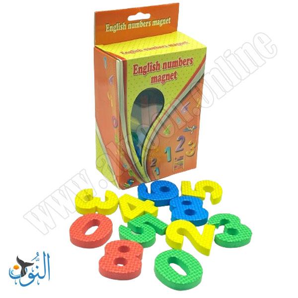أرقام انجليزي اسفنج ممغنط