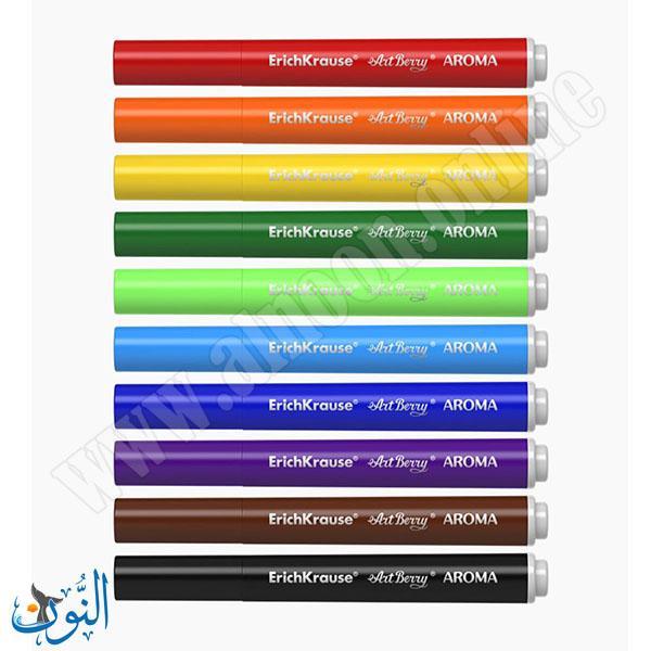 الوان فلوماستر 10 لون عملاق برائحة الفاكهه ErichKrause AROMA