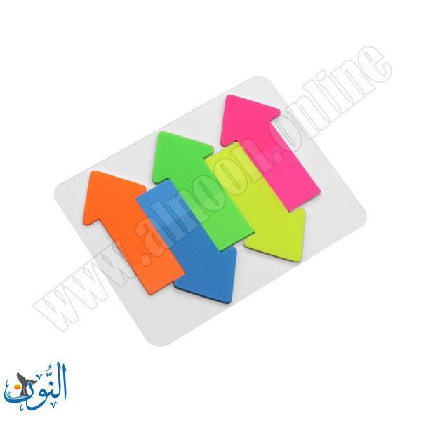 مؤشر لاصق شفاف شكل سهم 5 لون مضيء