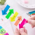 مؤشر لاصق شفاف شكل سهم 5 لون مضيء