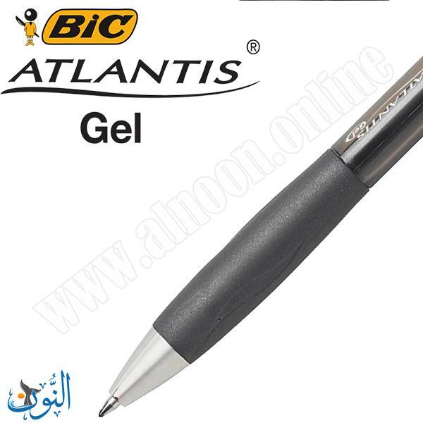 قلم حبر اسود BIC Atlantis Gel 0.7