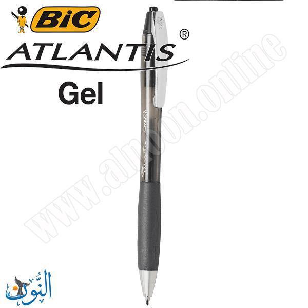قلم حبر اسود BIC Atlantis Gel 0.7