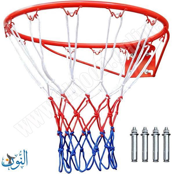 حلقة كرة السلة معدنية مع شبكة