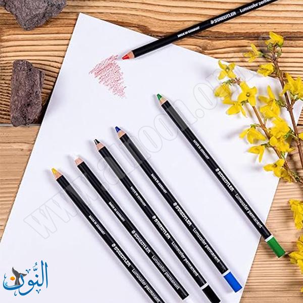 طقم 6 الوان خشبية دائمة مقاومة للماء  STAEDTLER Coloured Pencils permanent