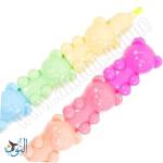 اقلام تحديد 5 لون شكل دب