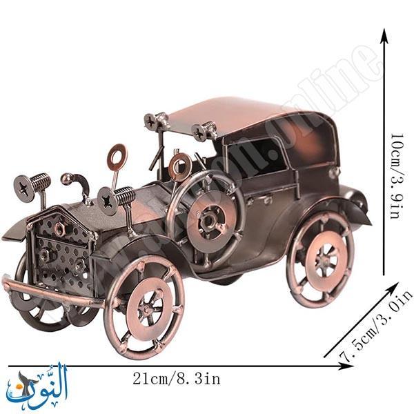 مجسم معدني شكل سيارة كلاسيكية 21 سم