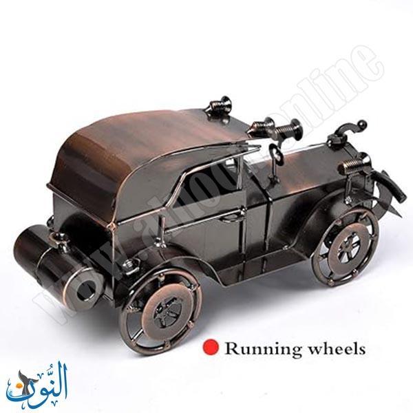 مجسم معدني شكل سيارة كلاسيكية 21 سم