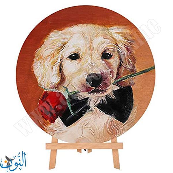 لوحة قماش للرسم شكل دائري 30 سم قطن 100% ماريس