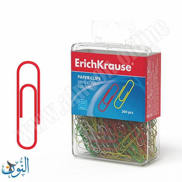 علبة مشابك ورق ملونة 28 ملم ErichKrause