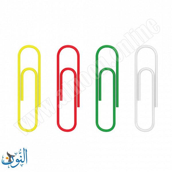 علبة مشابك ورق ملونة 28 ملم ErichKrause