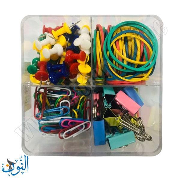 طقم مشابك علبة بلاستيك COMIX