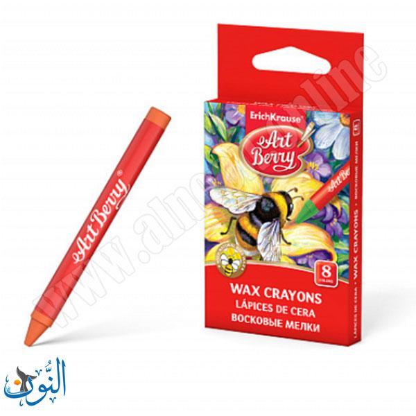 الوان شمعية 8 لون ErichKrause WAX CRAYONS
