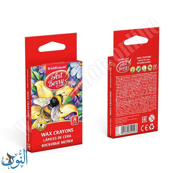 الوان شمعية 8 لون ErichKrause WAX CRAYONS