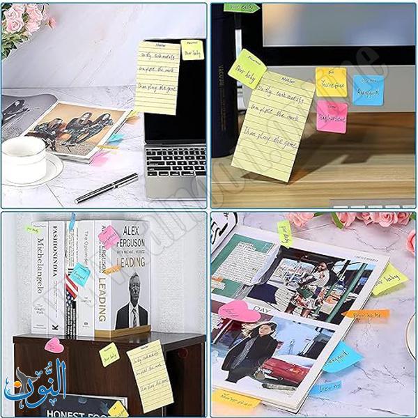 ورق ملاحظات لاصق على كرت مخرم - أيام الاسبوع