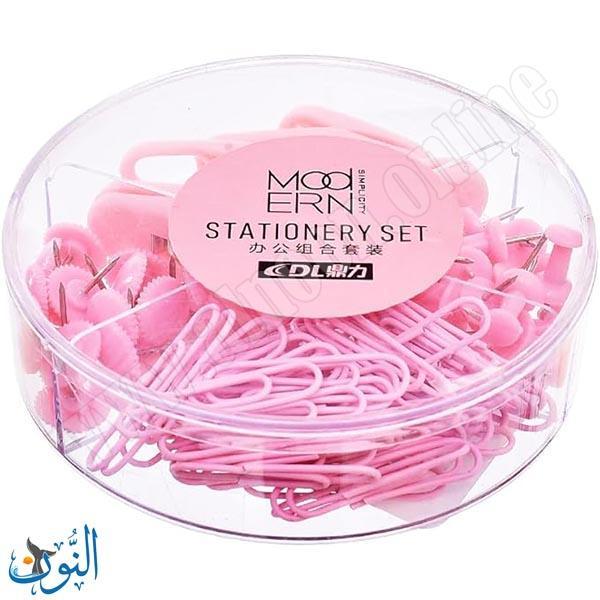 طقم مشابك و دبابيس زهري DL2275